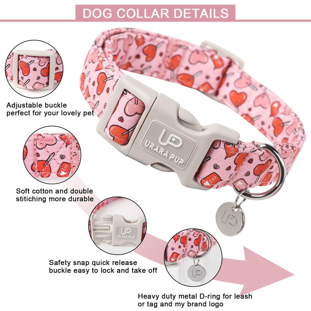 UP URARA PUP detalle de corazones: diseño encantador para ocasiones especiales.