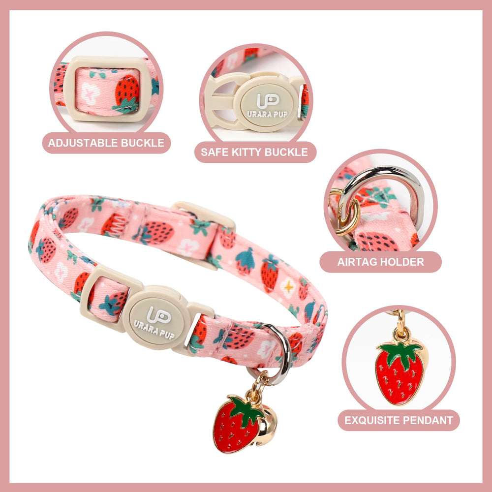 UP URARA PUP collar fresa: diseño alegre para fiestas y fotos