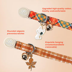 UP URARA PUP collar de gato en algodón suave y ligero, comodidad diaria.