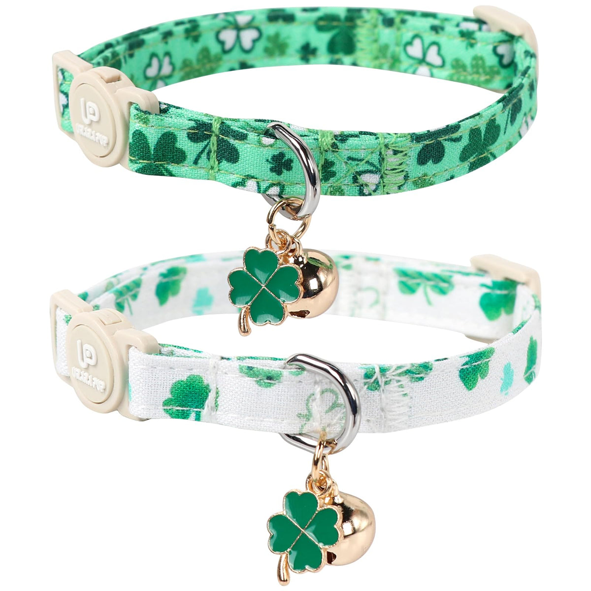 Collar de gato UP URARA PUP con trébol de primavera, cómodo y seguro para paseos.