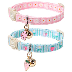 UP URARA PUP collar verano margarita para gatos, estilo y comodidad