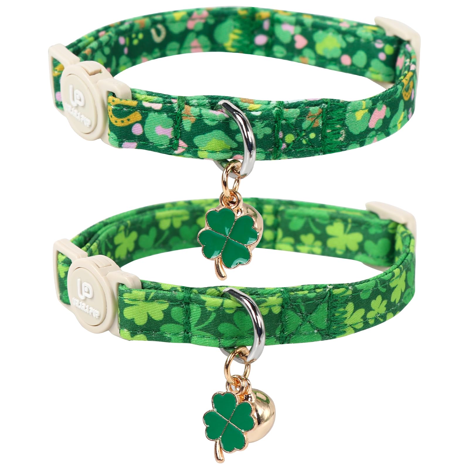 UP URARA PUP collar para gatos con trébol, cómodo y ajustable para uso diario