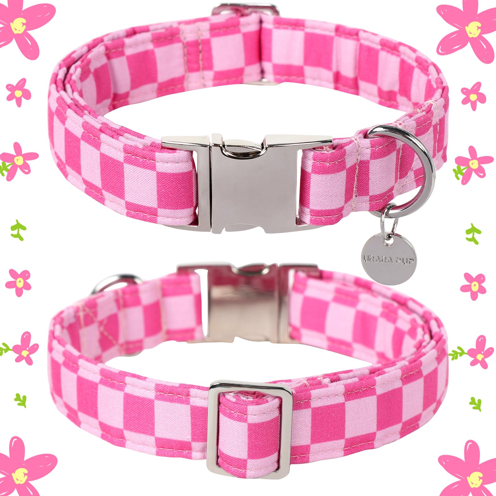 Collar UP URARA PUP con hebilla de metal, duradero para paseos