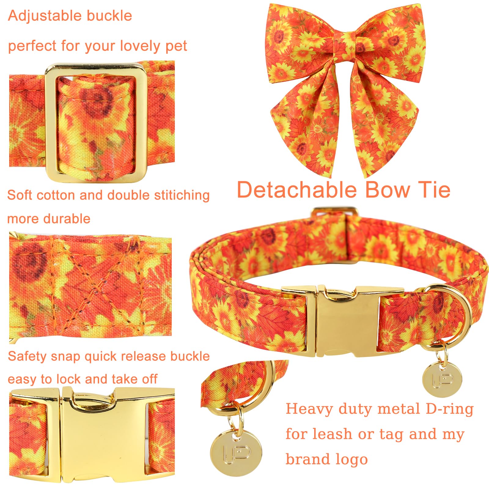 UP URARA PUP collar-lazo-desmontable: cambio de look sencillo.