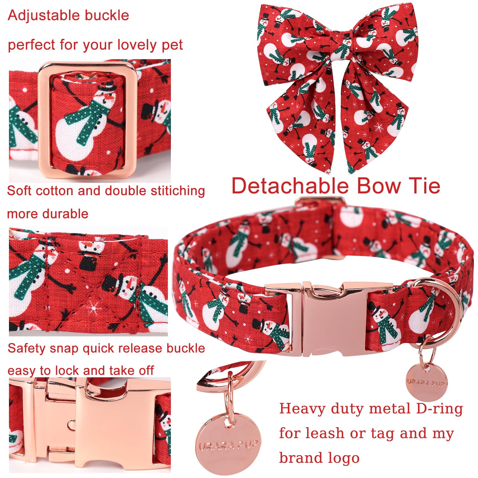 UP URARA PUP collar navidad arbol, realza la presencia de tu mascota.