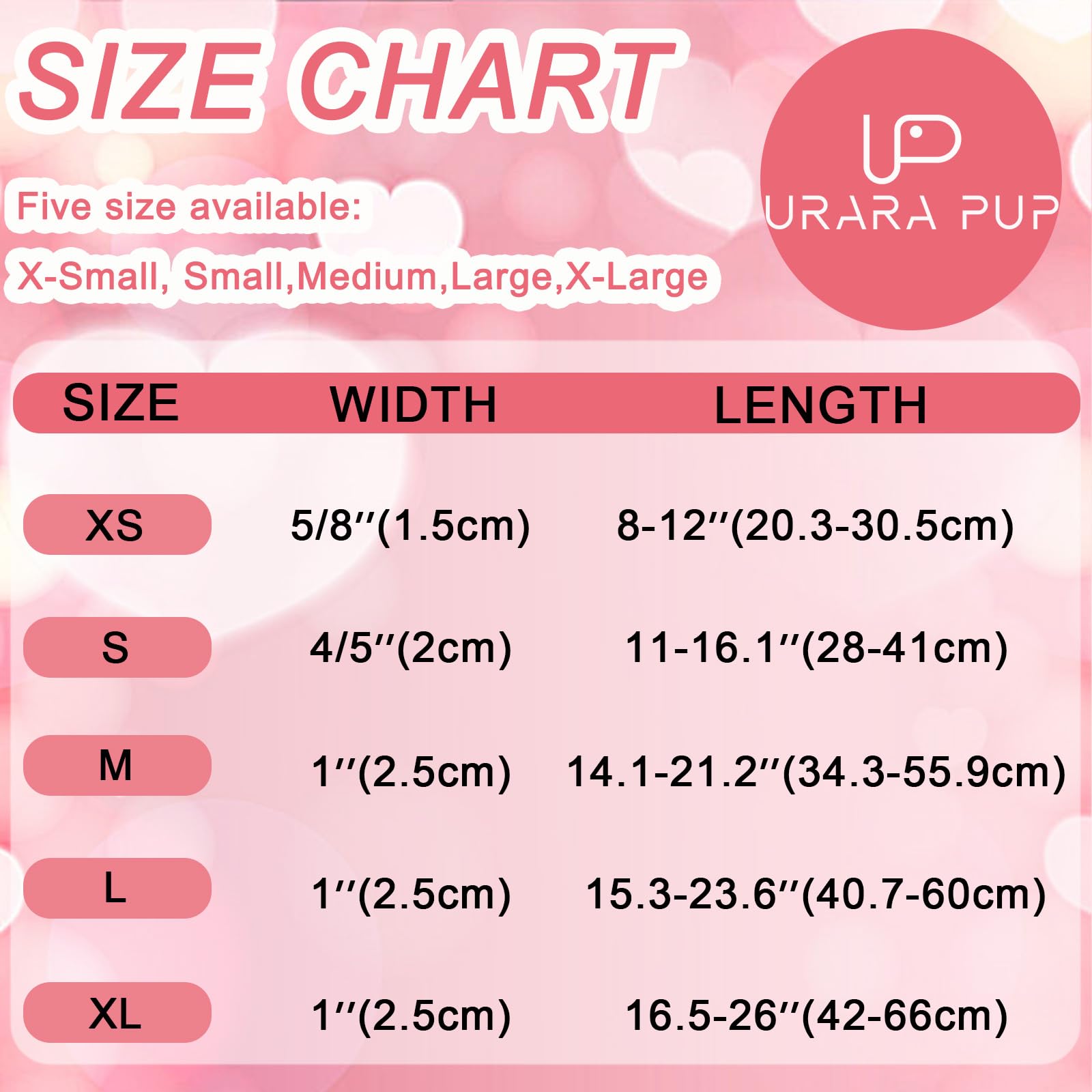 UP URARA PUP nota de uso: evitar mordidas para conservar el collar.