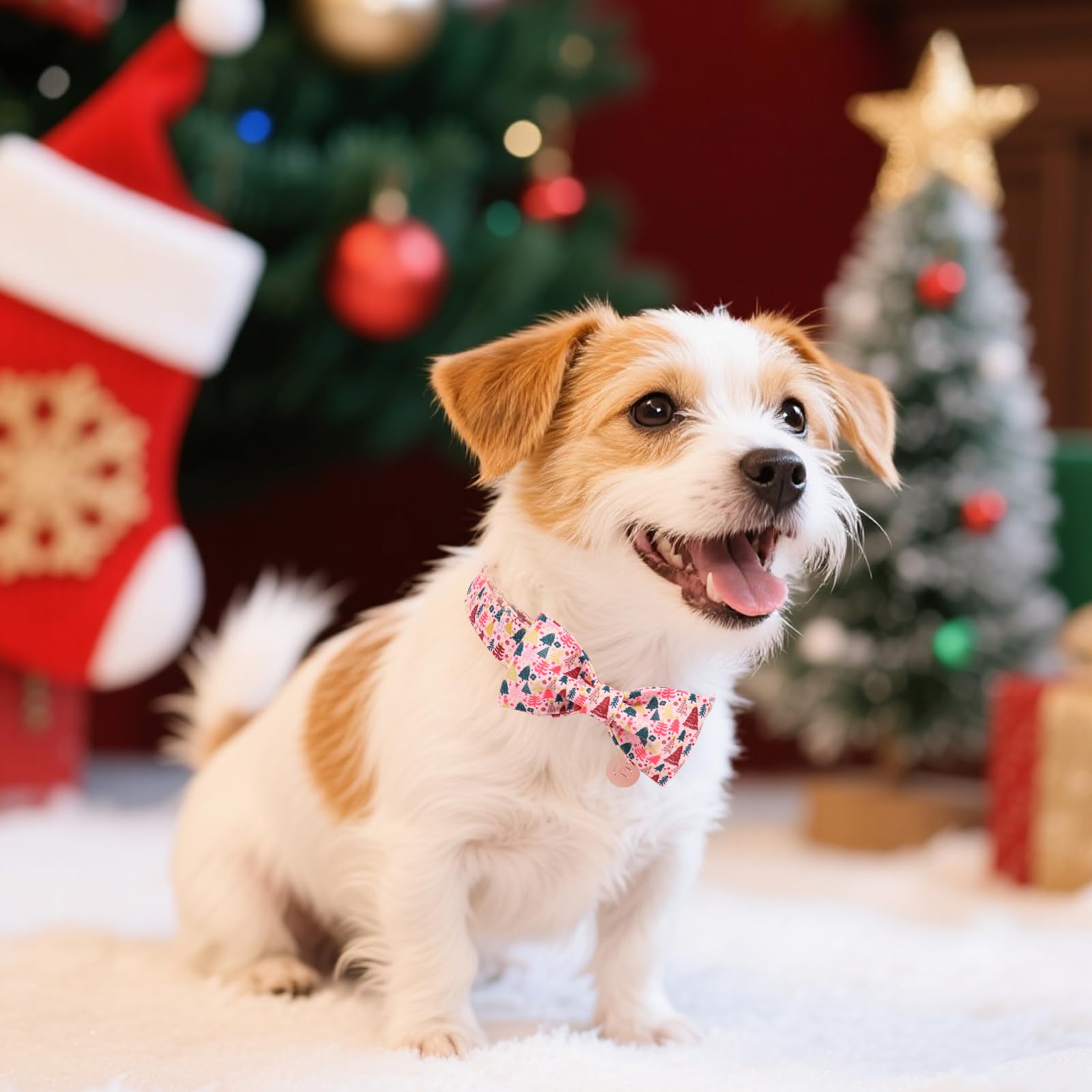 UP URARA PUP collar para paseos invernales, diseño festivo y práctico