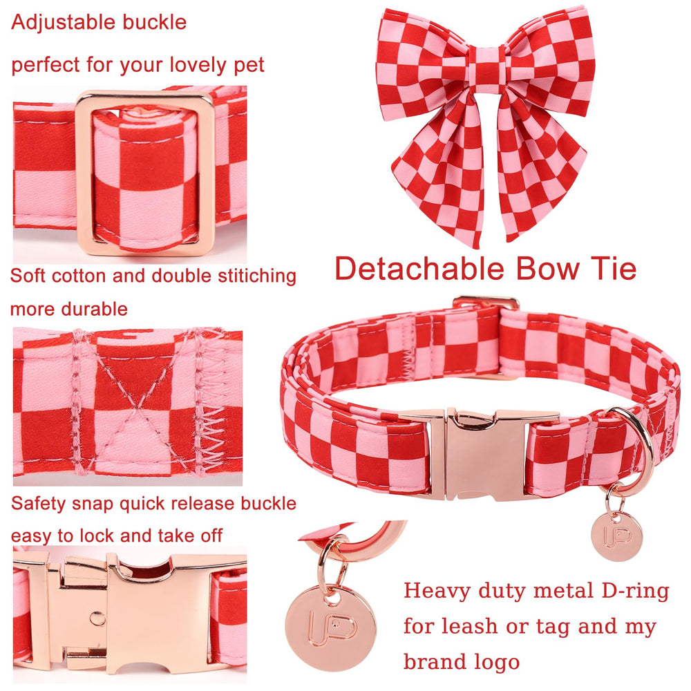 UP URARA PUP collar-perro-con-colgante-margarita-metalico, añade elegancia para eventos.
