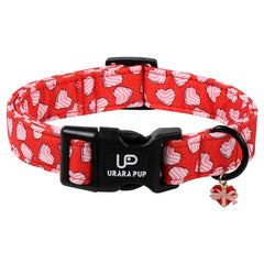 UP URARA PUP collar perrito con corazon rosa para paseos tiernos.
