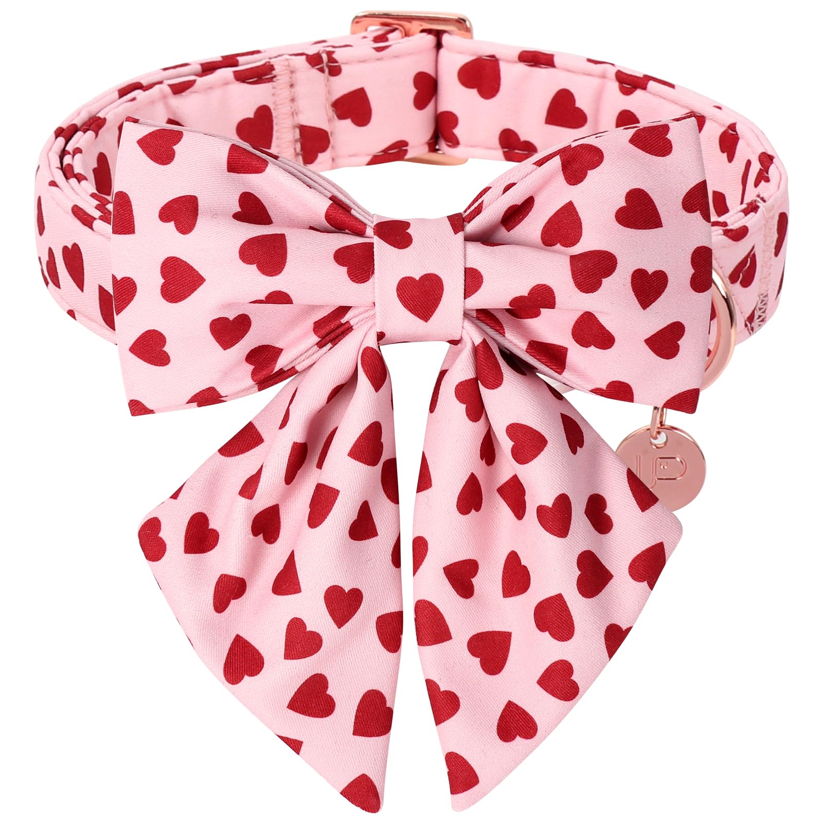 UP URARA PUP collar rosa a cuadros para perro, cómodo para el día a día.