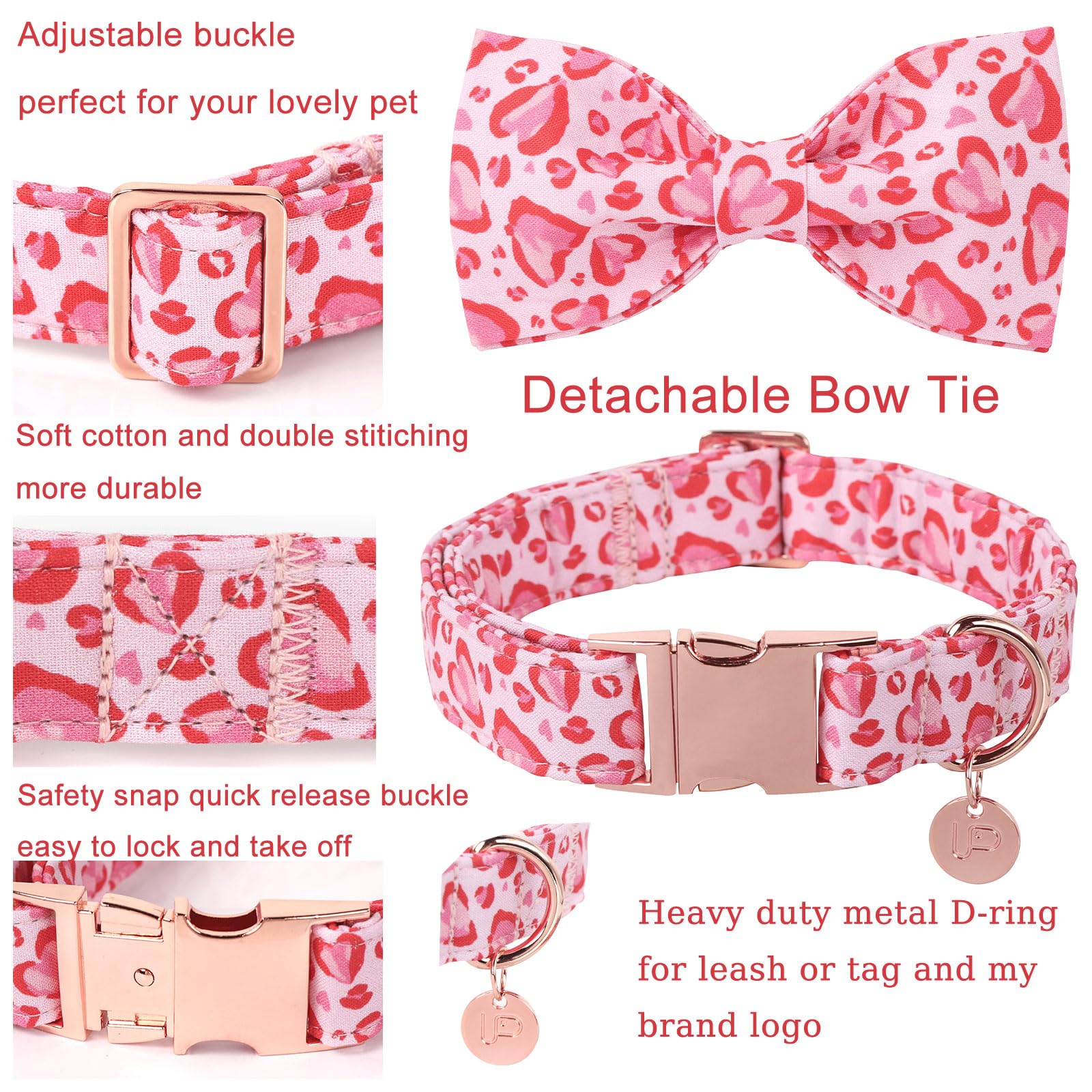 UP URARA PUP collar tamaño 40-60 cm, ajuste cómodo.