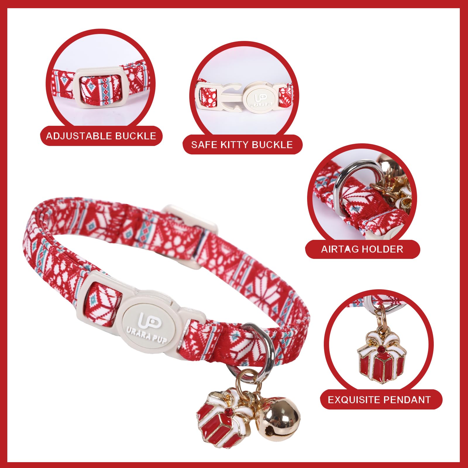 UP URARA PUP collar diseño otoñal, calabazas y fantasmas para un look único