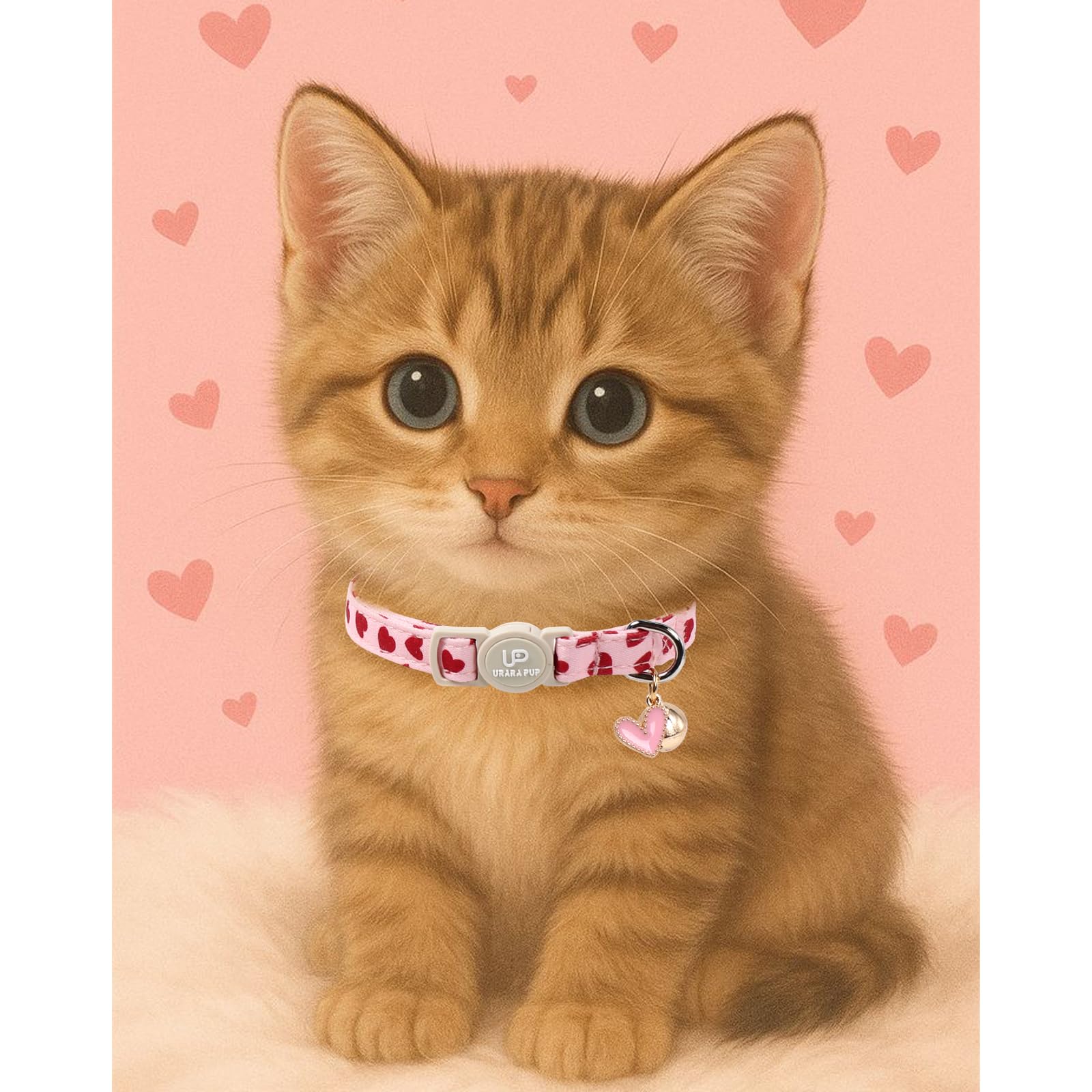 UP URARA PUP dos collares para San Valentín, dos diseños para combinar