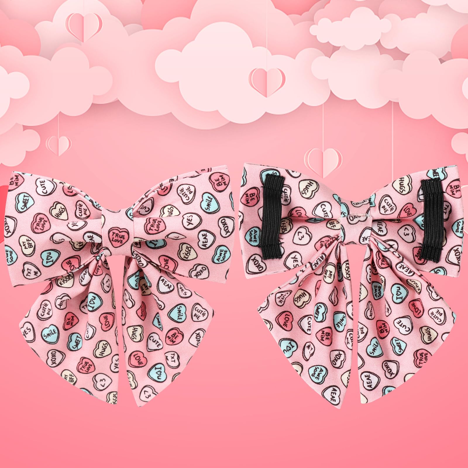 UP URARA PUP lazo corazón rosa detalle elegante para eventos