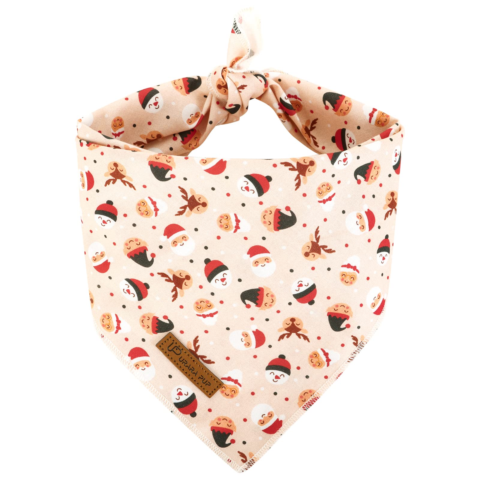 UP URARA PUP pañuelo navideño para perro triangulo, estilo festivo para la mascota