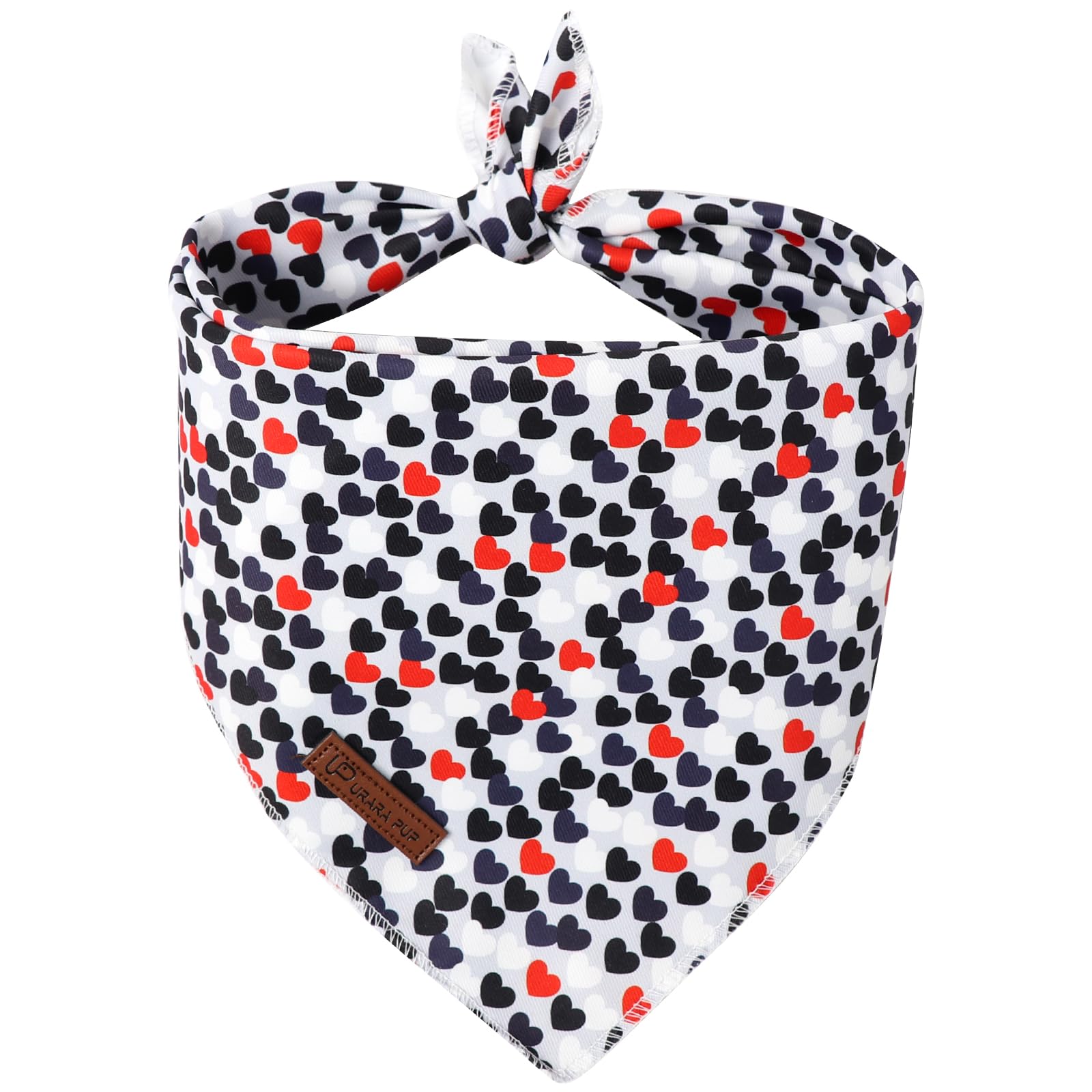 Pañuelo UP URARA PUP rosa con cuadros, ideal para paseos diarios.