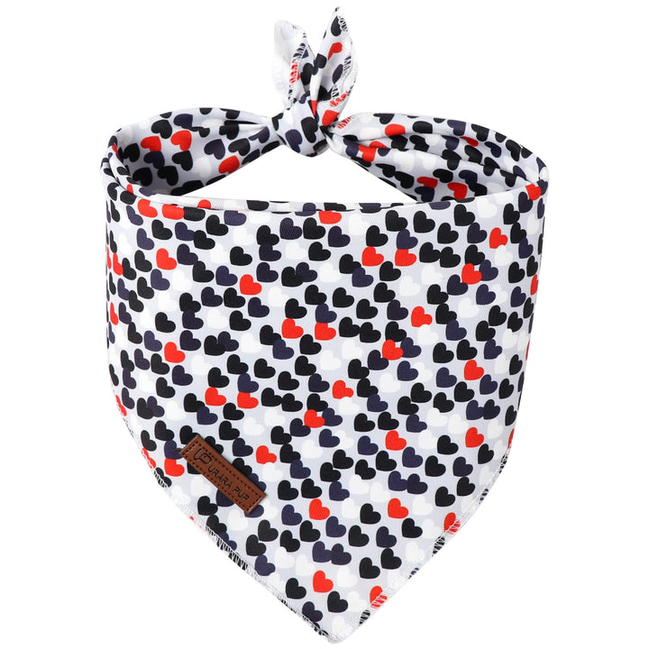 Pañuelo UP URARA PUP rosa con cuadros, ideal para paseos diarios.