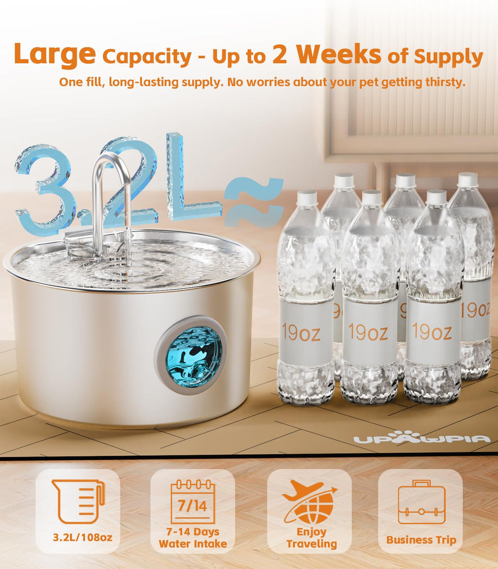 Flujo continuo 24/7 de UPAWPIA mantiene el agua en movimiento