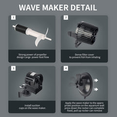 UPETTOOLS flujo ajustable, dirección completa, ideal para acuarios 180-300 galones