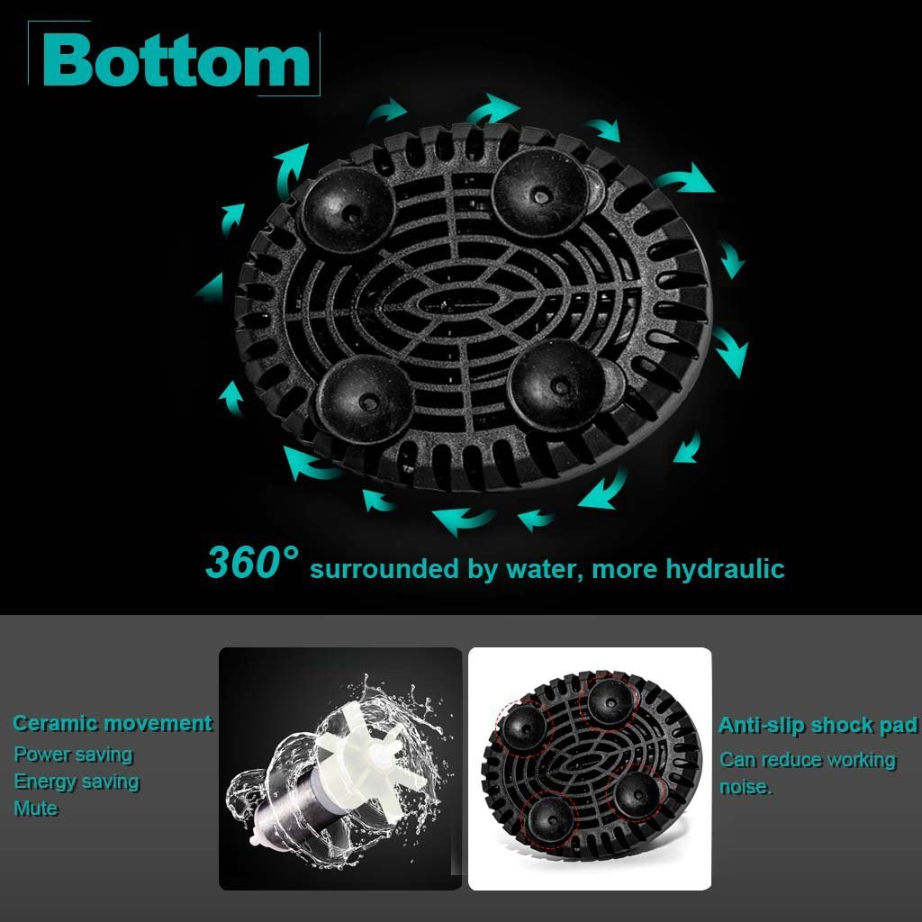 UPETTOOLS bomba para acuario silenciosa, mantiene agua en movimiento sin ruido.