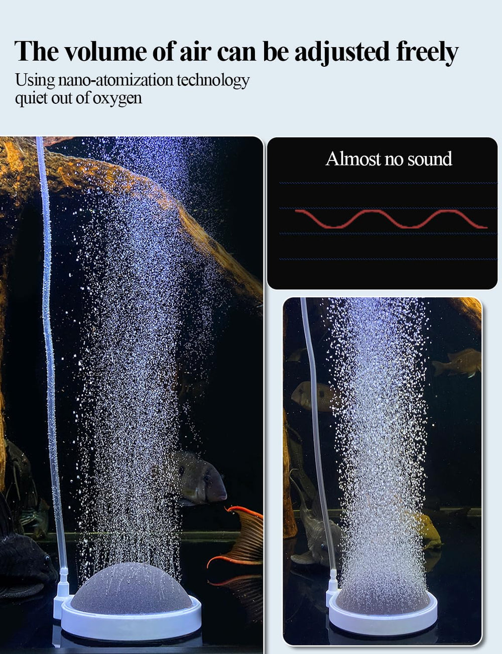 UPETTOOLS Boxtech difusor para acuario y hidroponía, mejora la oxigenación.