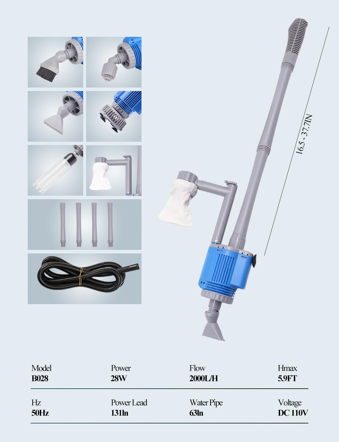 UPETTOOLS cambio-agua-rapido-con-flujo-ajustable