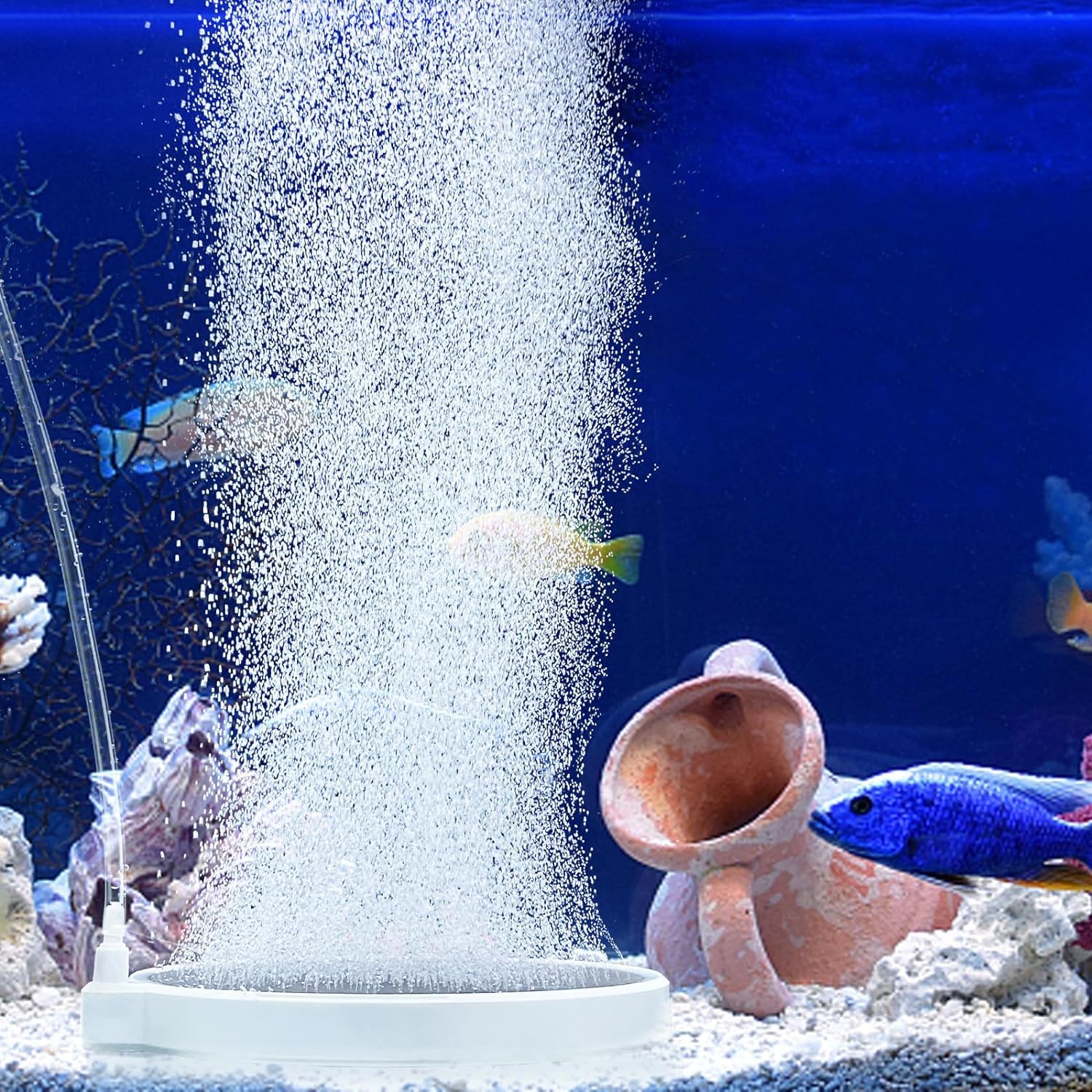 UPETTOOLS disco de aire nano 4 pulgadas para oxigenación estable del acuario.