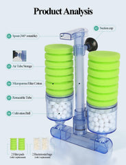 UPETTOOLS esponjas desmontables para limpieza fácil y protección de peces jóvenes