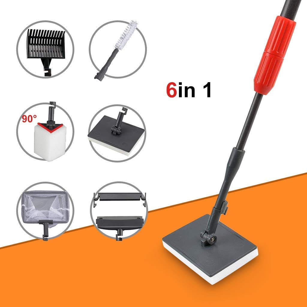 UPETTOOLS mango ajustable acuario llega a toda la altura