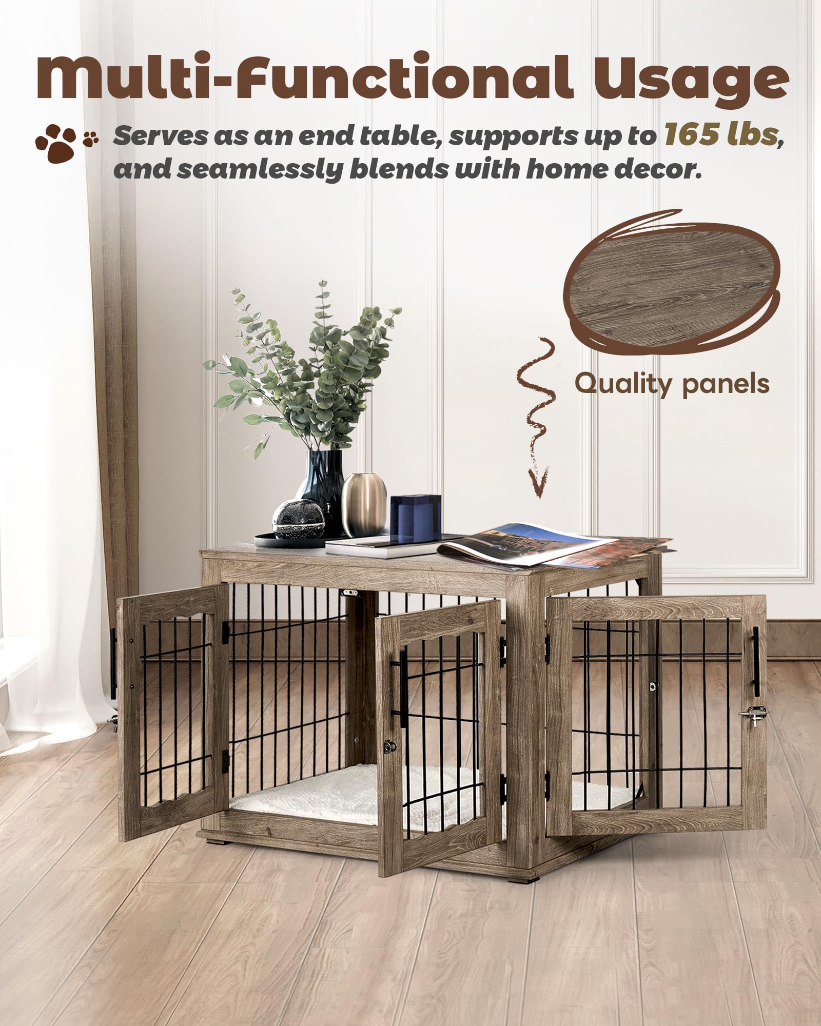 Upolana superficie superior duradera: espacio para plantas, libros o decoración.