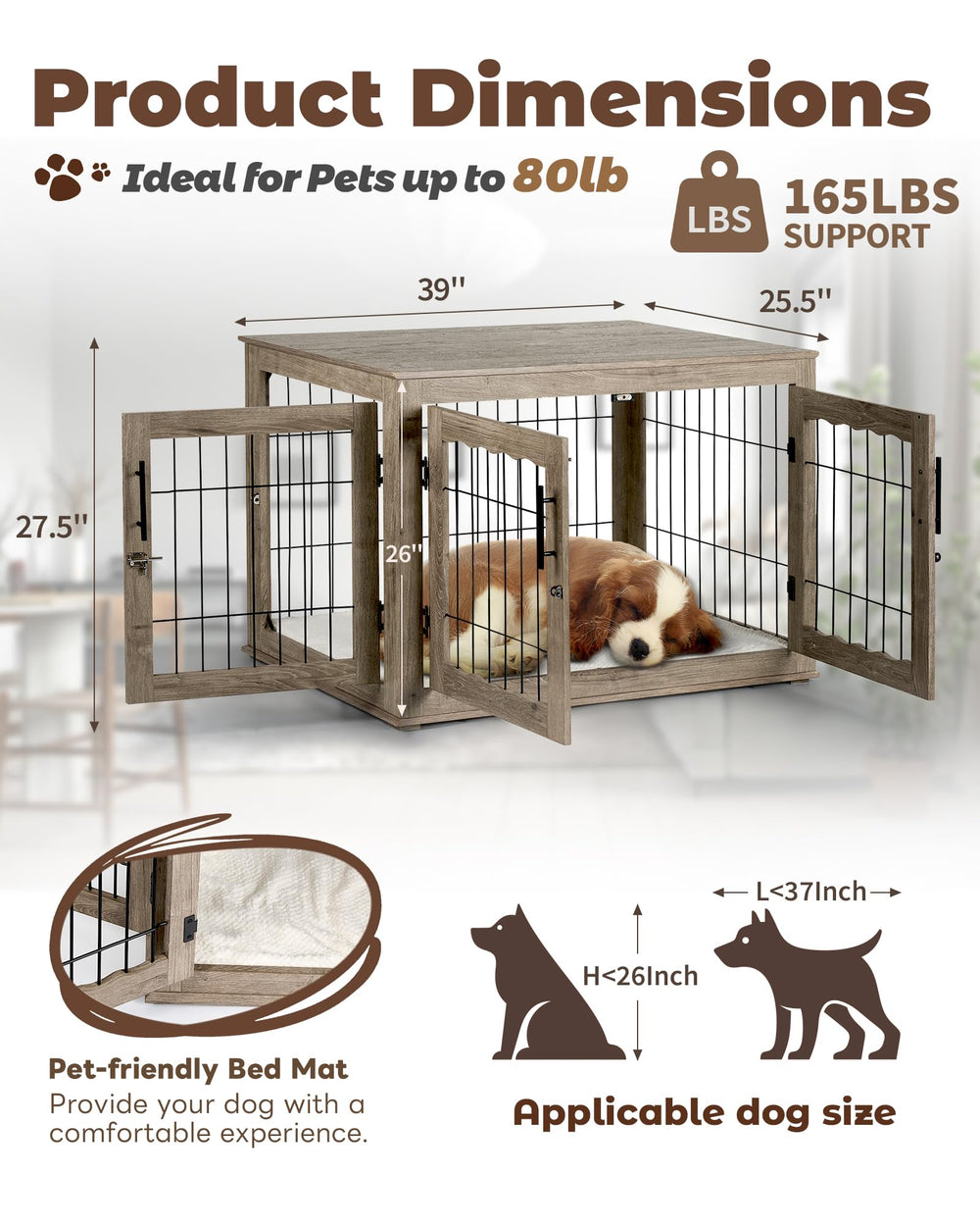 Upolana tres-puertas: acceso simple para mascota en cualquier momento