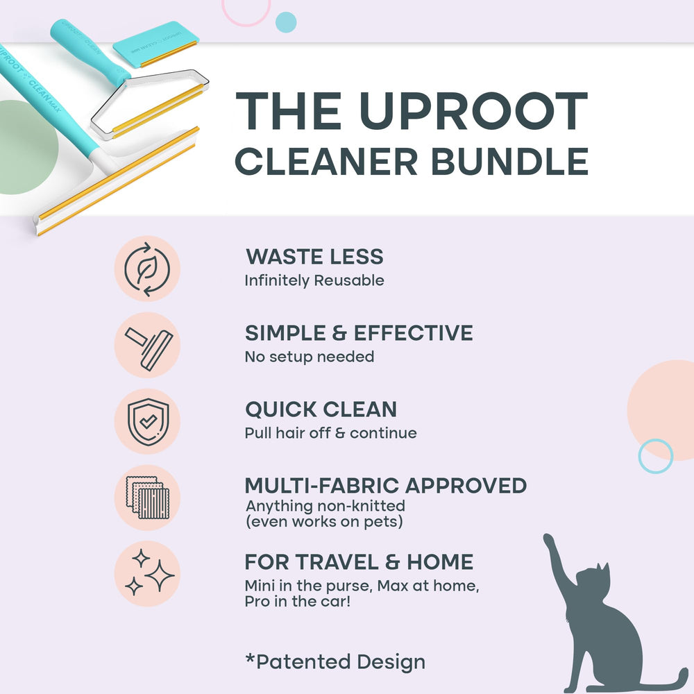 Uproot Clean Max raspa pelos de alfombras con precisión