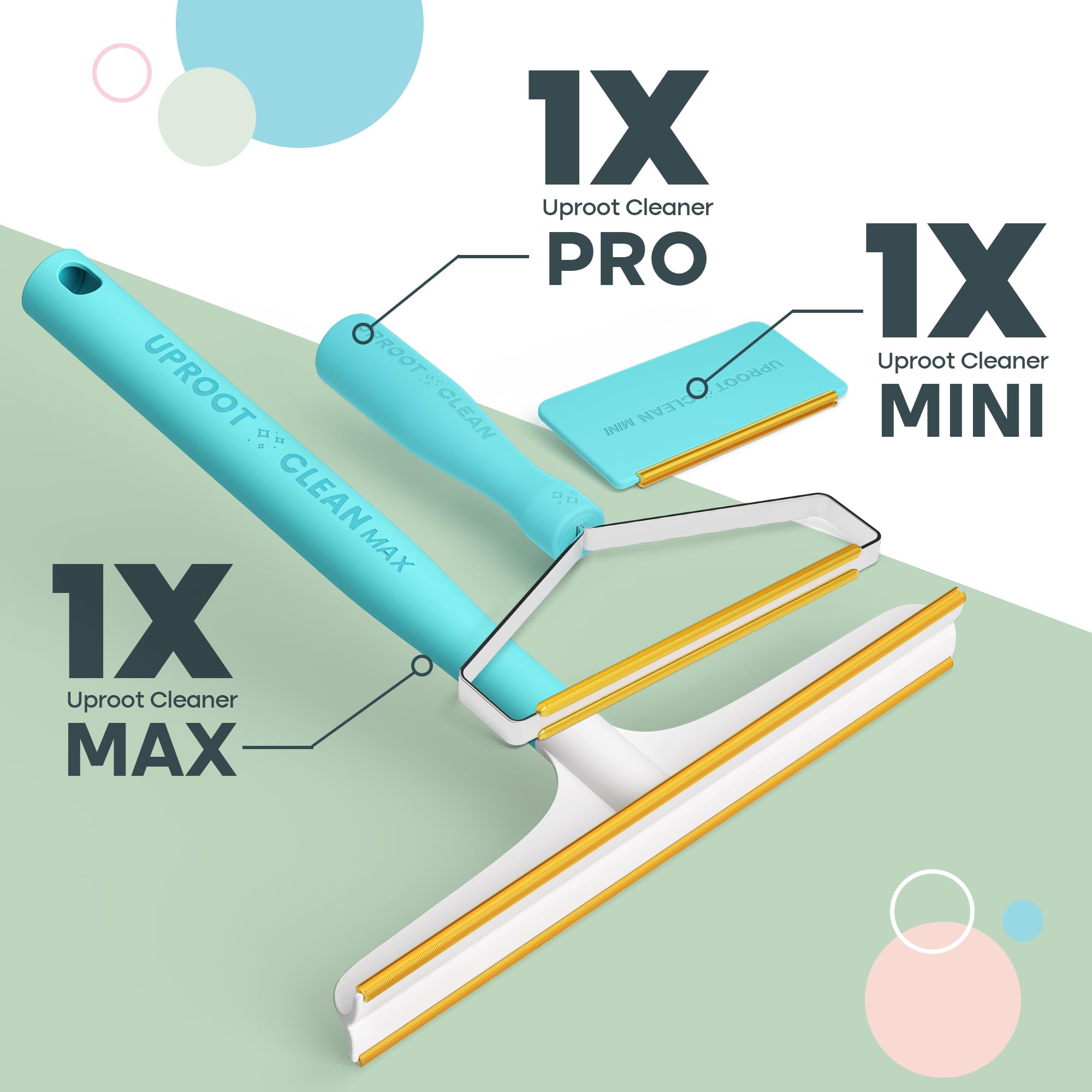 Uproot Clean Max raspa pelos persistentes de textiles