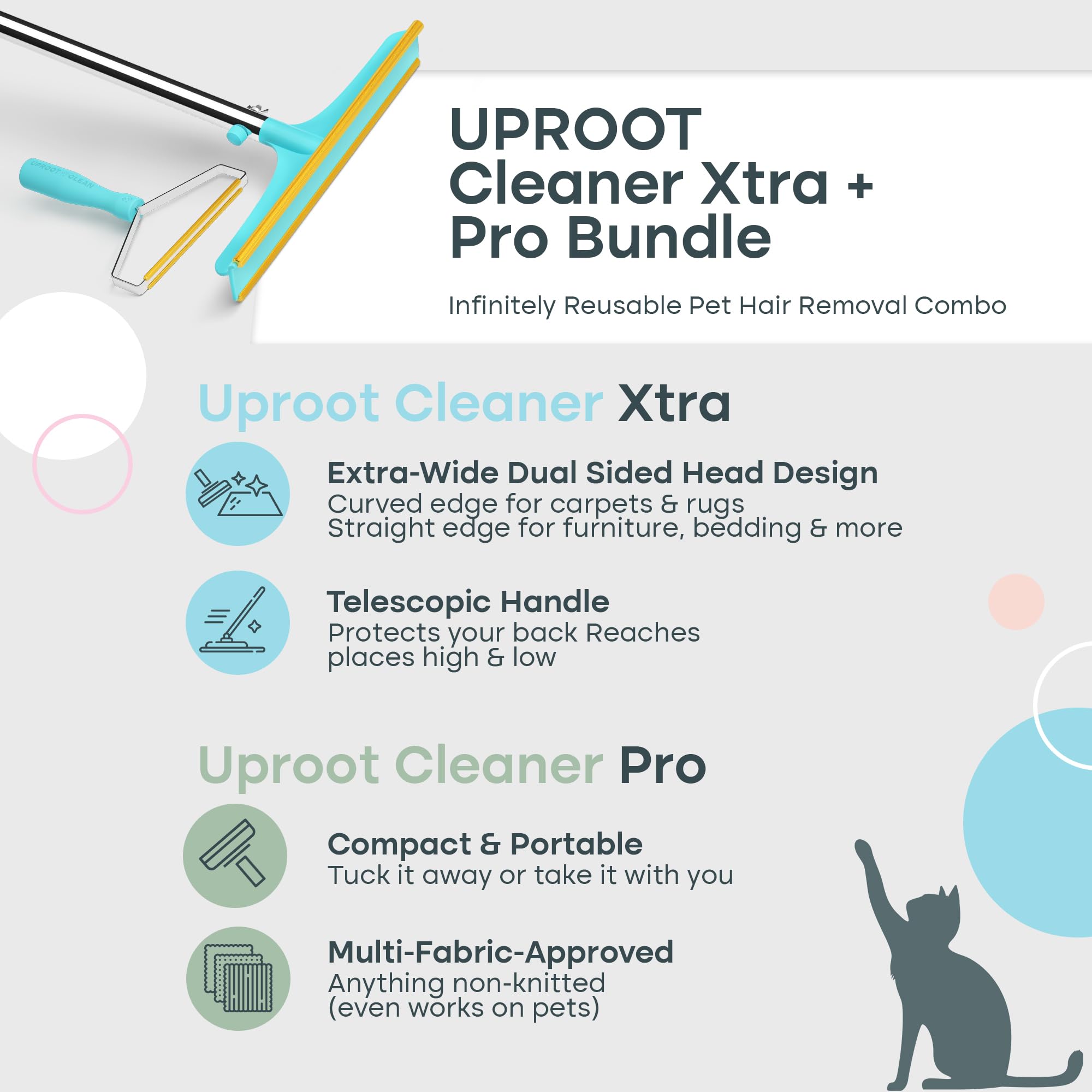 Herramienta reutilizable de Uproot Clean Pro sin baterías.