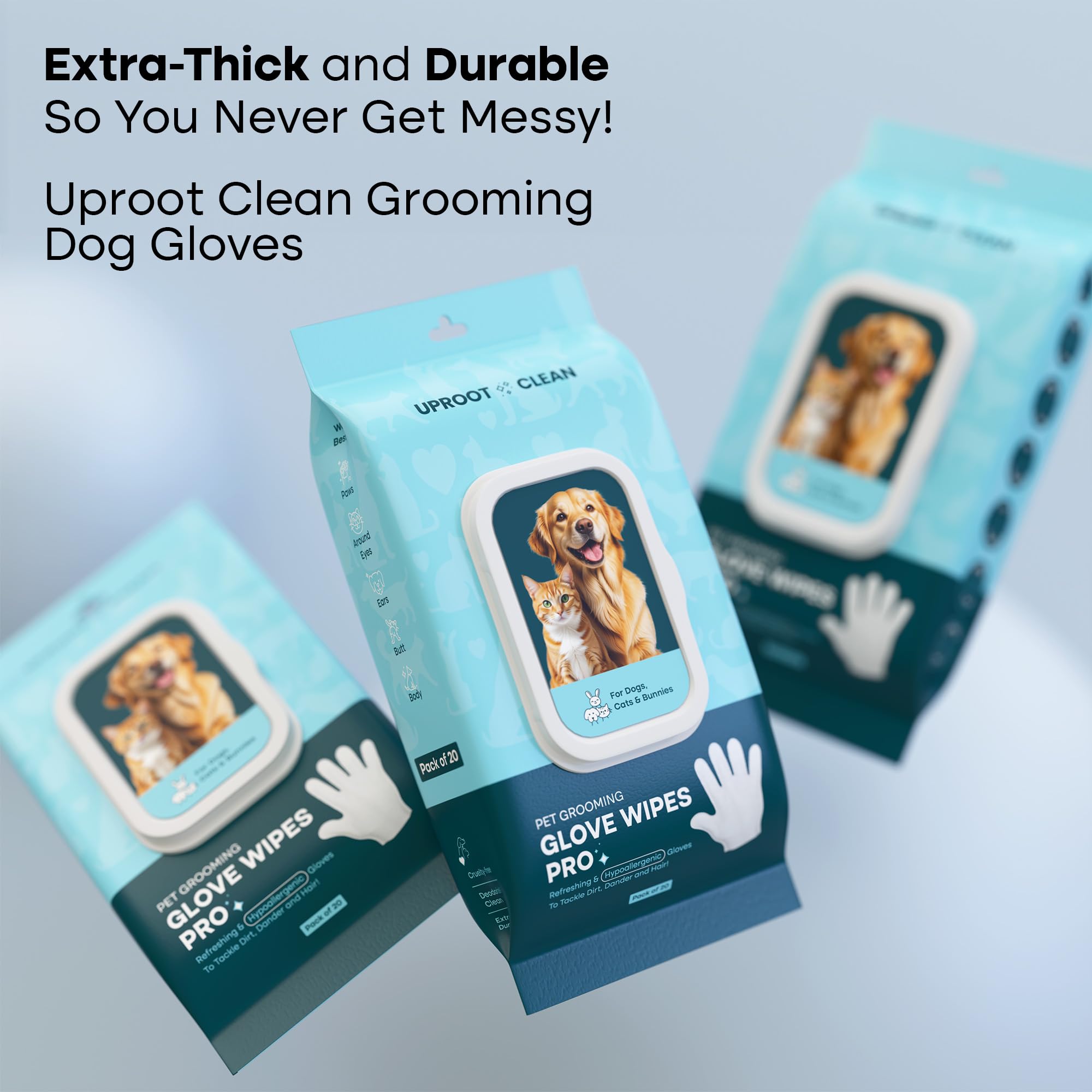 Uproot Clean QuickClean Pro: limpieza de orejas segura para mascotas.