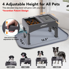 UPSKY cuenco acero inoxidable duradero y fácil de limpiar