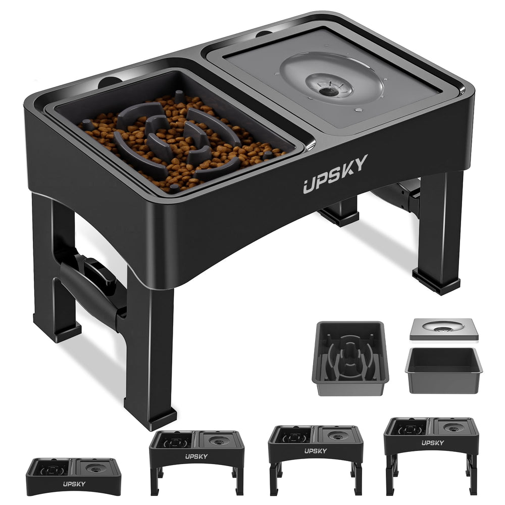 UPSKY cuenco elevado a 4 pulgadas para perros pequeños mejora la postura.