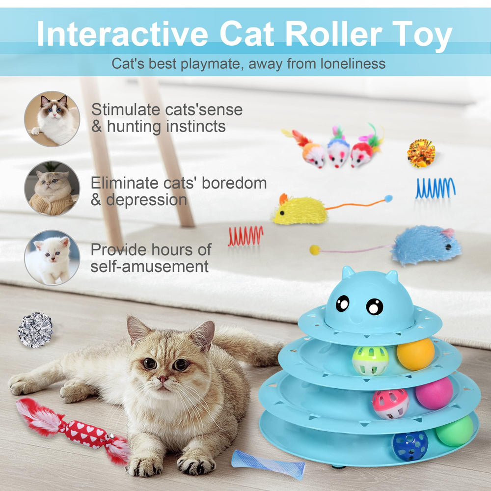 UPSKY muelle-juguete para gatos, aporta variedad y juego interactivo.