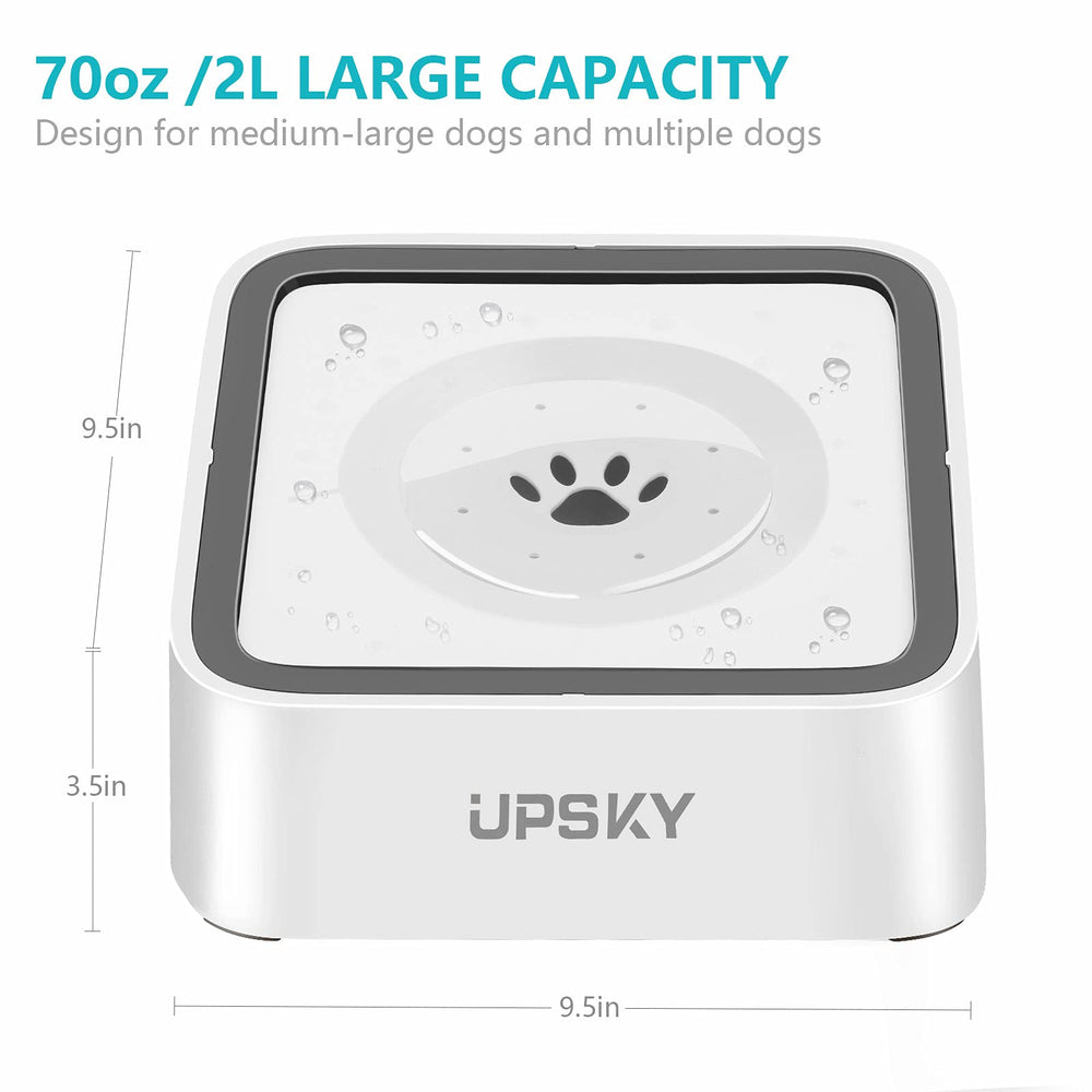Bebedero UPSKY con diseño anti-derrame para suelos secos.