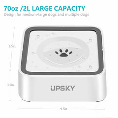 Bebedero UPSKY con diseño anti-derrame para suelos secos.