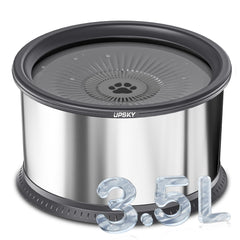 UPSKY bebedero para perros de 3.5L, gran capacidad para hogares con varias mascotas.