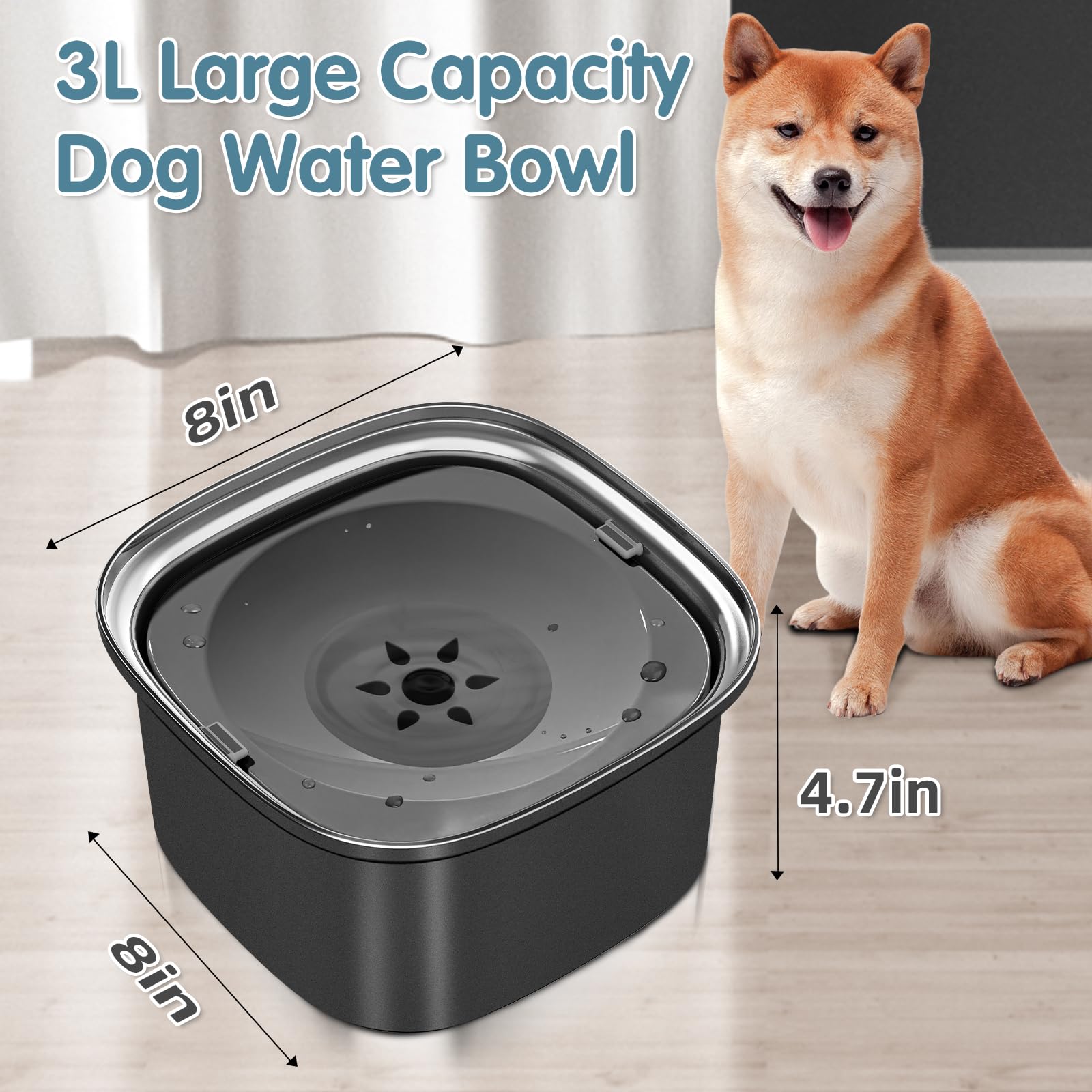 UPSKY cuenco para perros en acero inoxidable 304, duradero y seguro