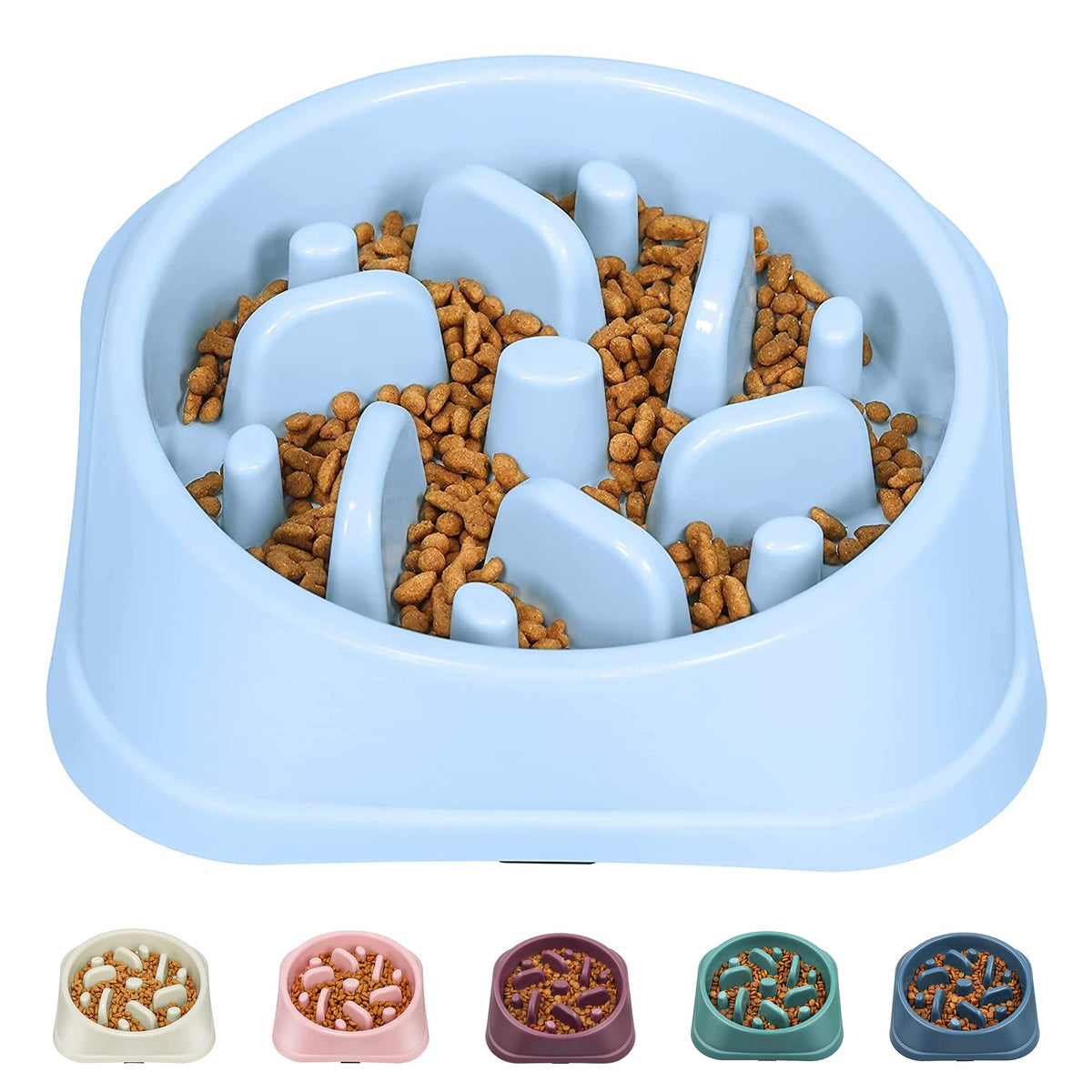Upsky bol alimentador lento para perro pequeño ayuda a comer despacio con diseño de rompecabezas.