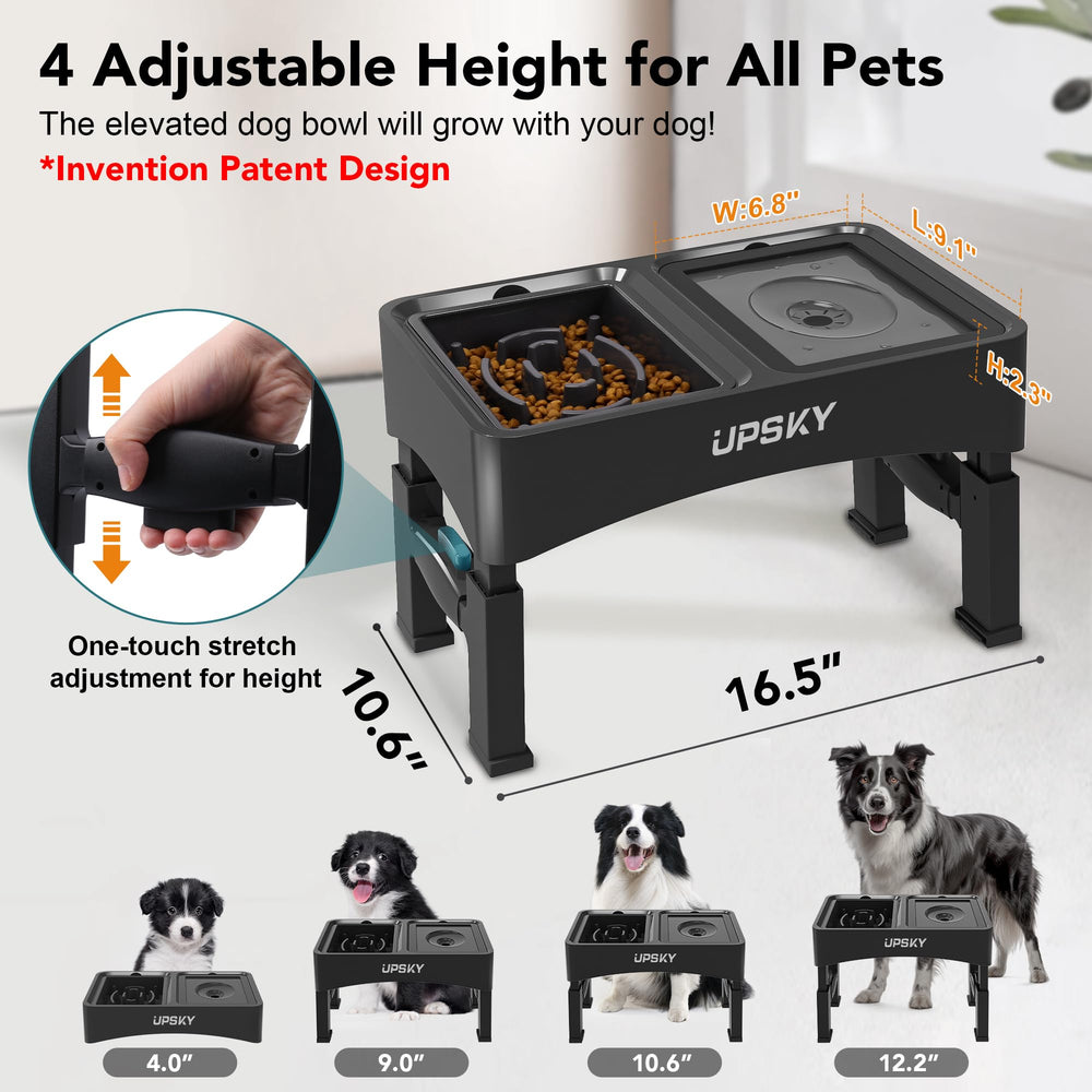 UPSKY ajuste de altura con un solo botón facilita comer de forma cómoda.
