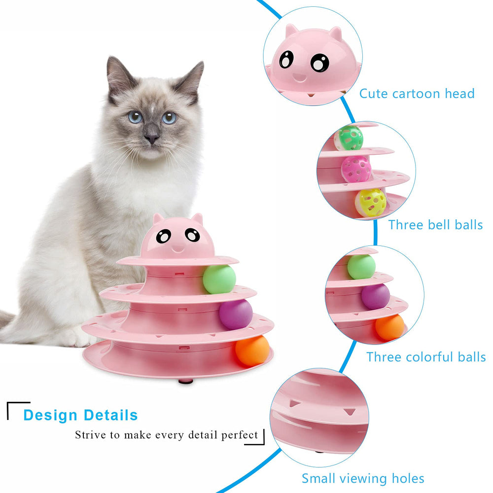 Upsky diseño multinivel facilita exploración y ejercicio para gatos.