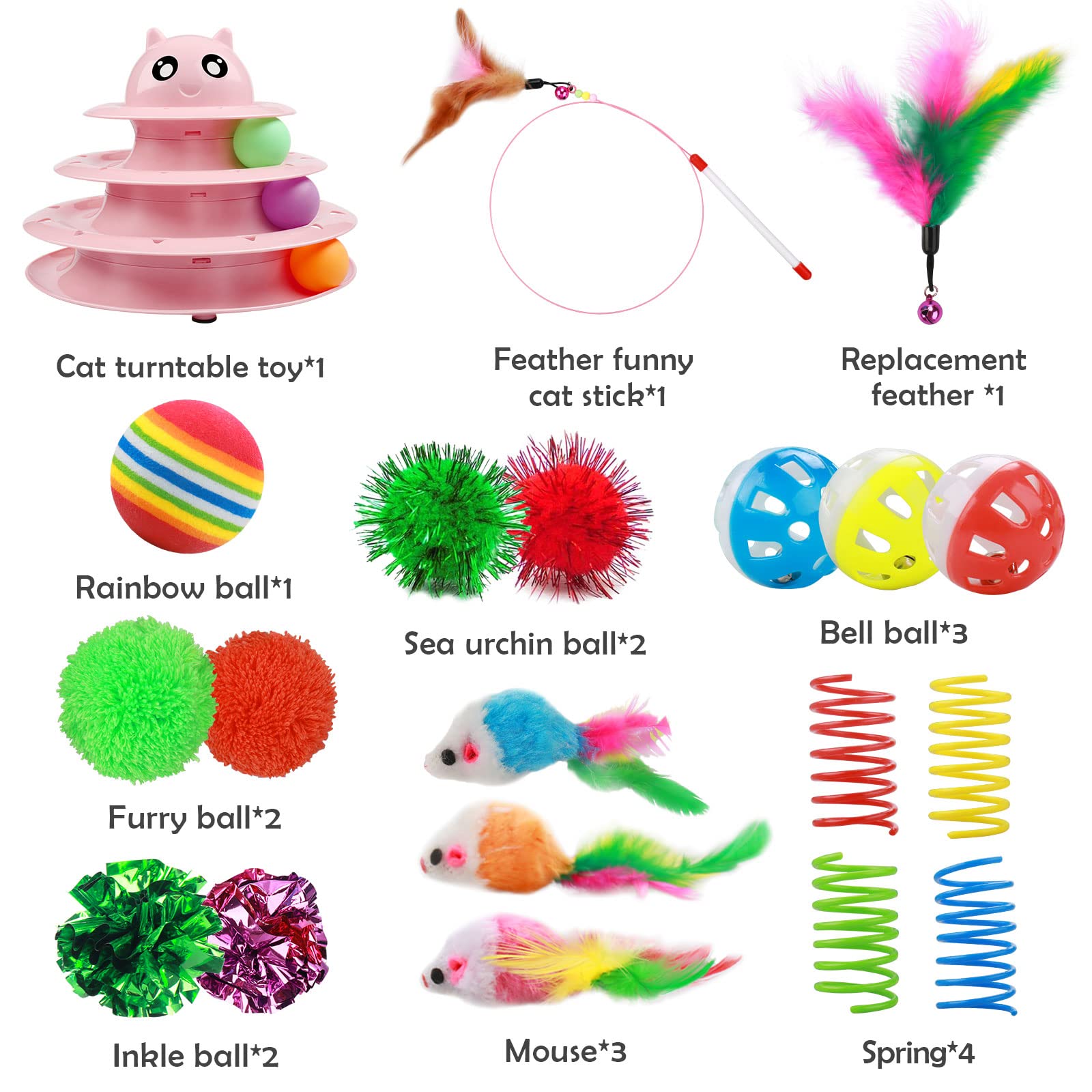 UPSKY pluma interactiva para gatos, fomenta movimiento.
