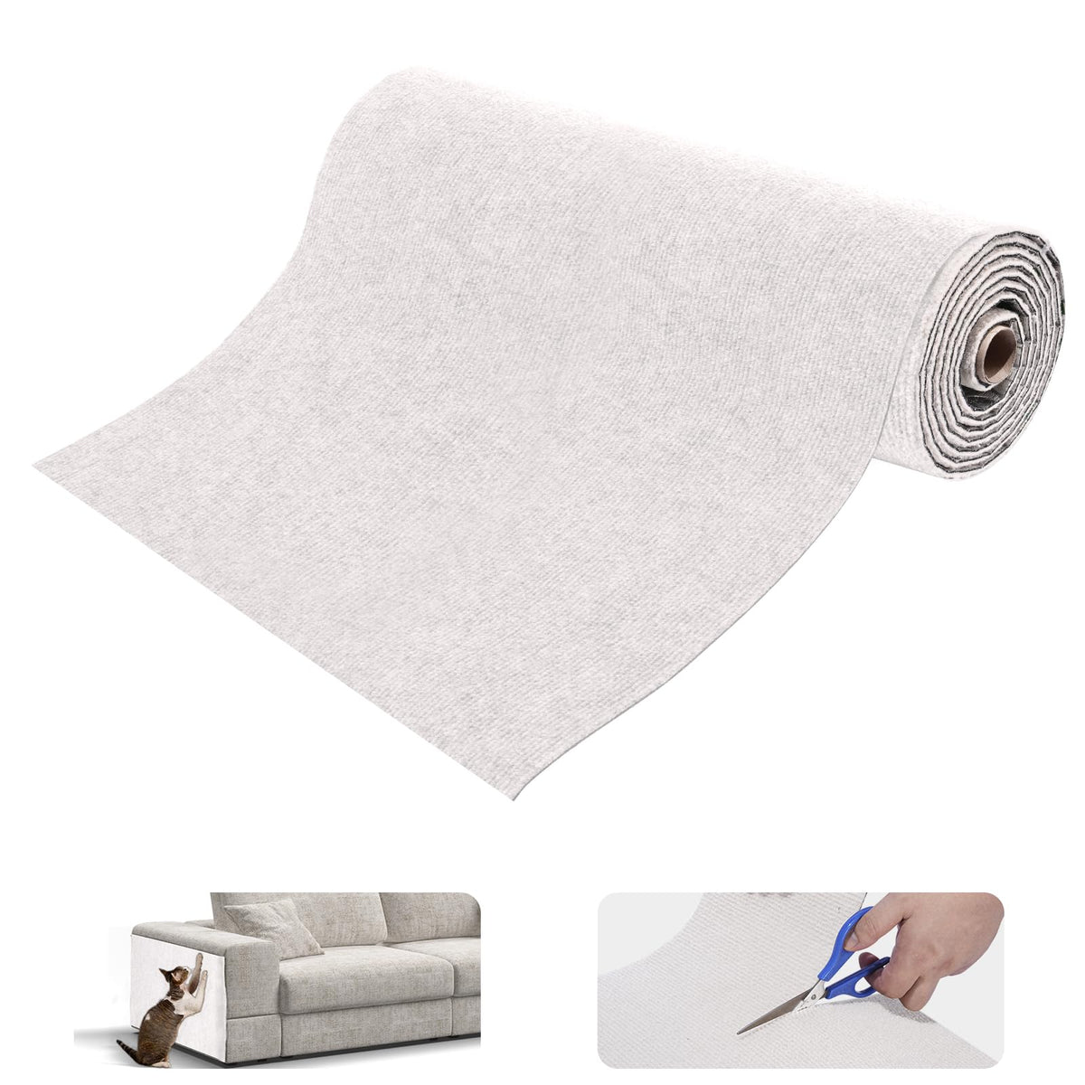 Uranshin almohadilla de rascado autoadhesiva, 200x40 cm, protege muebles y paredes