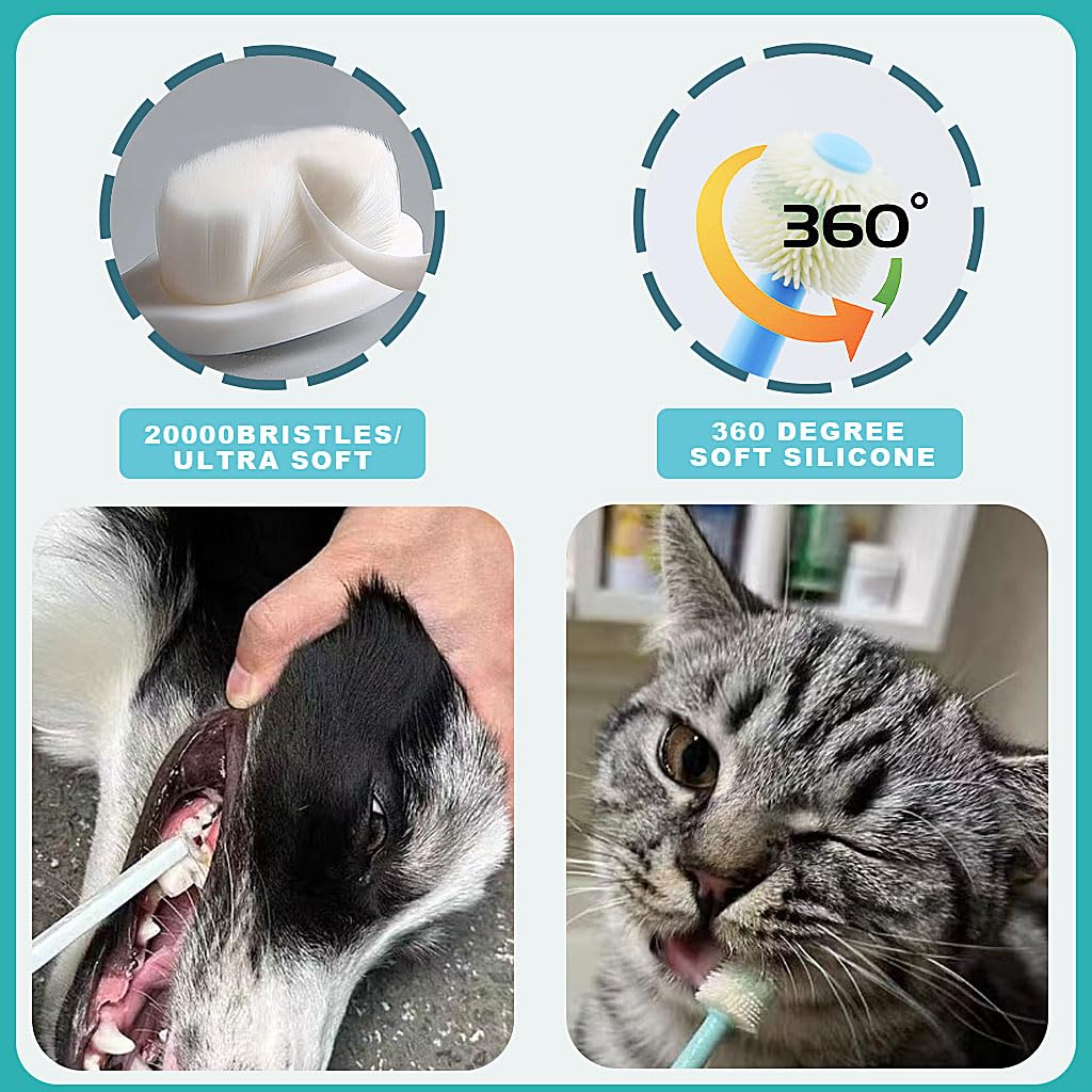 URMYONLY cepillo dedo de silicona suave para mascotas