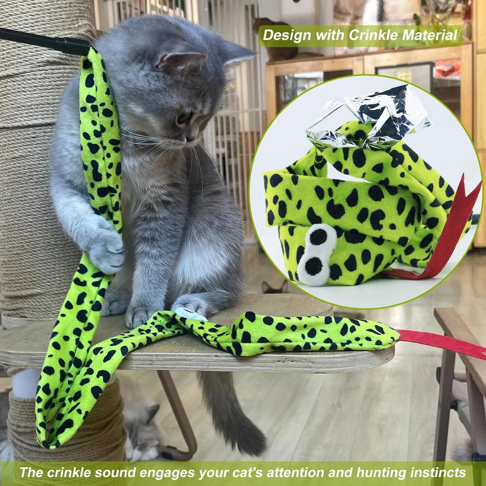 URMYONLY hilo arcoíris para juego felino que estimula movimiento