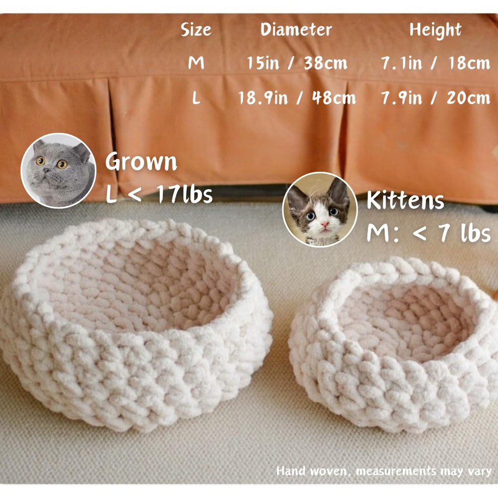 Urnat Cat Nest Bed, tamaño-mediano: ideal para gatos de interior que buscan refugio cómodo.